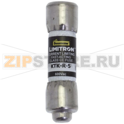 Предохранитель, 5 A, AC 600 В, 200 кА, 10x38 мм, CC, UL, быстродействующий Eaton CLASS CC FAST AC 