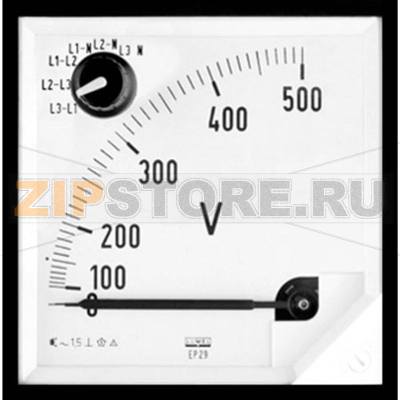 Вольтметр стрелочный 0-500 В Lumel EP27 500V 
