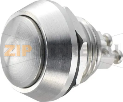 Кнопка антивандальная 48 В/DC, 2 А, 1 x выкл/вкл, без фиксации, IP65, 1 шт TRU Components GQ 12B-N 