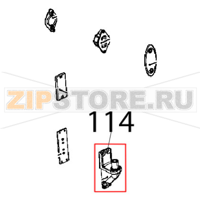 Door support lower bracket Unox XB 895 Door support lower bracket Unox XB 895Запчасть на деталировке под номером: 114