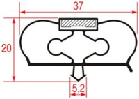 SNAP-IN GASKET 610x460 mm