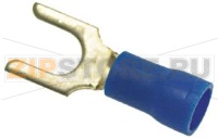 КАБЕЛЬНАЯ КЛЕММА С ВИЛКОЙ СИНЯЯ Ø 5 MM 100 ШТ