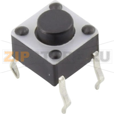Кнопка 12 В/DC, 0.05 A, 1 x выкл/вкл, без фиксации, 1 шт TRU Components YST-1102A 