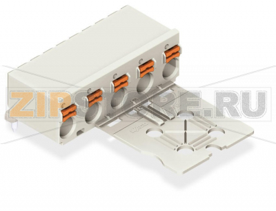 1-conductor THT female header; 1.4 mm O solder pin; угловые; 2,5 мм; Шаг контактов 7,5 мм; 2-пол.; светло-серые Wago 2092-3352 Универсальное соединение для всех типов проводниковПростой монтаж одножильных проводников и многожильных проводников с наконечником путем вставкиПростая в использовании конструкция не требует применения специальных инструментовВозможность выполнения монтажа как в соединенном, так и в разъединенном состоянииВстроенные тестовые порты для тестирования параллельно вводу проводникаЗаказная установка выводов под пайку...