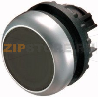 Головка кнопки без фиксации, черная Eaton M22-D-S