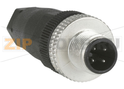 Разъем 3 А, 4 контакта, M12 Schneider Electric XZCC12MDM40B 