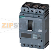 circuit breaker 3VA2 IEC frame 160 breaking capacity class  E Icu=200 kA @ 415 V 3-pole motor protection ETU860M,  LSIG, In=63A overload protection Ir=25A ... 63A short circuit protection Isd=1,2...15xIn, Ii=3...15xIn cable connection Siemens 3VA2163-0MQ3