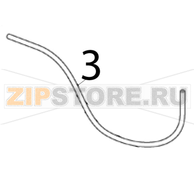 Nylon tube 1/4 OD Scotsman AF 124 Nylon tube 1/4 OD Scotsman AF 124Запчасть на деталировке под номером: 3