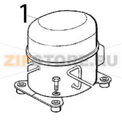 Assieme compressore 230/50/1 Scotsman MV 600 Assieme compressore 230/50/1 Scotsman MV 600Запчасть на деталировке под номером: 1