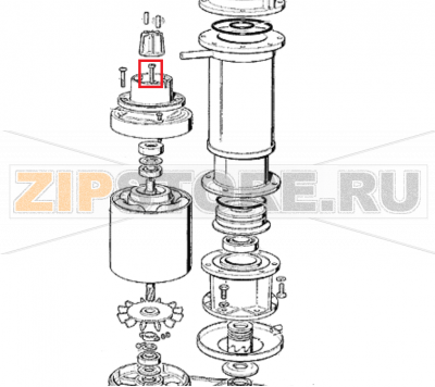 Schraube Scotsman MF 56 ASR       Schraube Scotsman MF 56 ASRЗапчасть на сборочном чертеже под номером: 32Название запчасти Scotsman на немецком языке: Schraube Scotsman MF 56 ASR