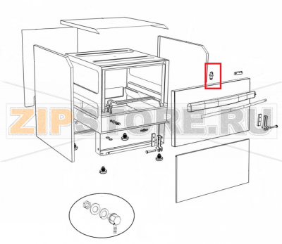 Scrocchetto con rotella + dado Silanos S 021    Scrocchetto con rotella + dado Silanos S 021Запчасть на сборочном чертеже под номером: 10Название запчасти на английском языке:&nbsp;Scrocchetto con rotella + dado Silanos S 021