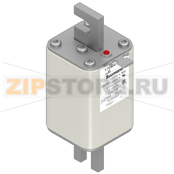 Предохранитель, 500 A, AC 1250 В, 100 кА, size 1, 53x66x138 мм, aR, DIN, IEC Eaton FUSE 500A 12 