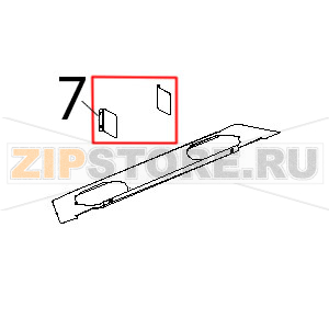 Deflettore inox Unox XBC 815G Deflettore inox Unox XBC 815GЗапчасть на деталировке под номером: 7