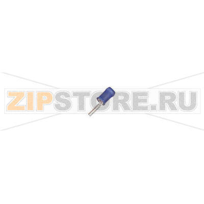 Наконечник штифтовой, плоский, 1 мм², 2.6 мм², синий, 1 шт TE Connectivity 165046 