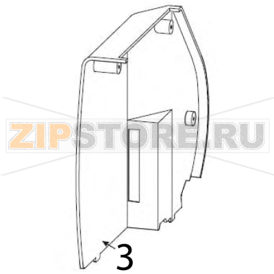 Electronic cover Zebra S600 Electronic cover Zebra S600Запчасть на деталировке под номером: 3