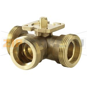 VBG61.20-4 - 3-ходовой шаровой клапан, внешняя резьба, PN40, DN20, kvs 4.0 Siemens VBG61.20-4 