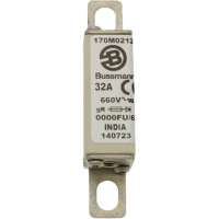 Предохранитель, 63 A, AC 660 В, 200 кА, size 0000, 18x19x80 мм, aR, UL Eaton FUSE 63A 660V 0000