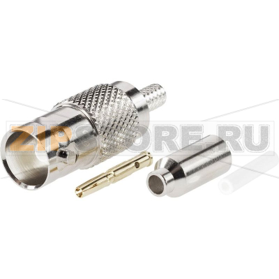 Разъем BNC, 50 Ом, 1 шт TRU Components 1579522 