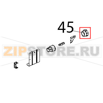Vetro portalampada 77.222.-019.00 Unox XF 193 Vetro portalampada 77.222.-019.00 Unox XF 193Запчасть на деталировке под номером: 45