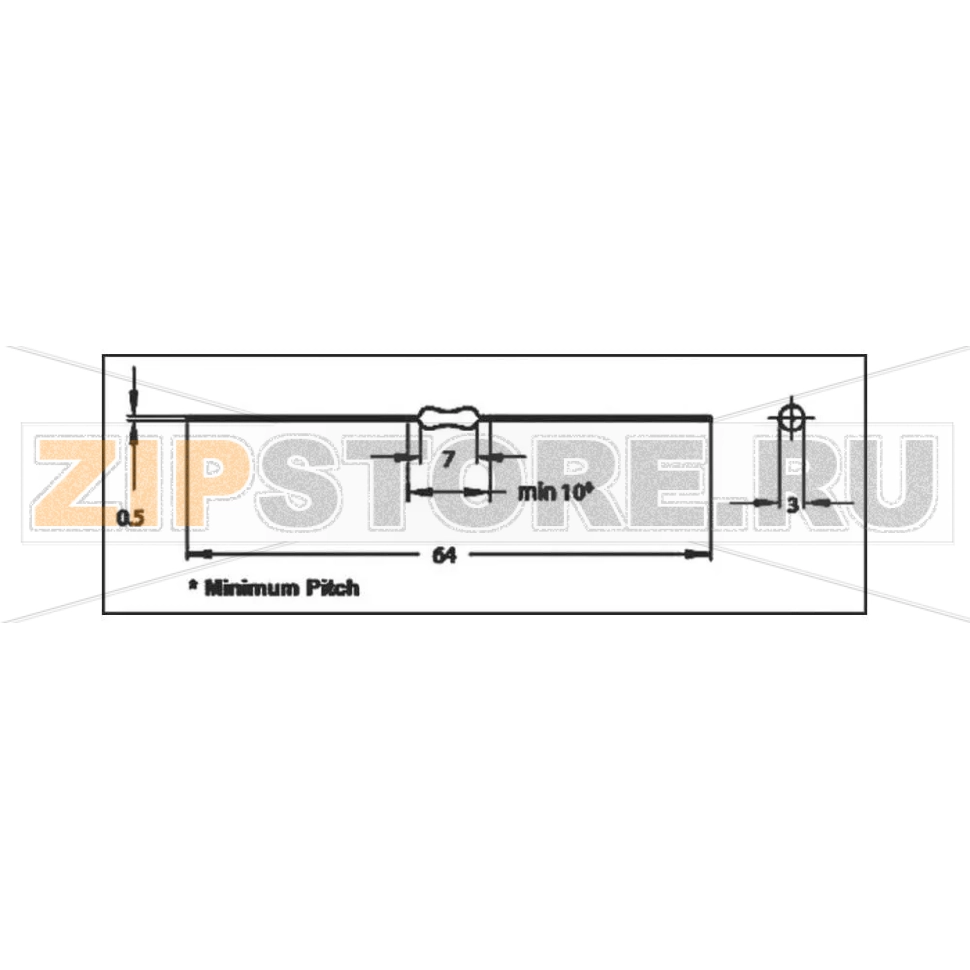 Дроссель ВЧ 0.1 мкГн, аксиальный, освинцованный, 0.11 Ω, 1 шт Fastron MICC-R10M-01 