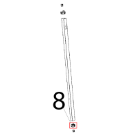 Tappo fulcro inf. porta Unox XBC 1005E