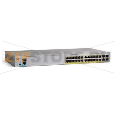 Коммутатор 24xGE (PoE), 4xSFP+, LAN Lite Cisco WS-C2960L-24PQ-LL 