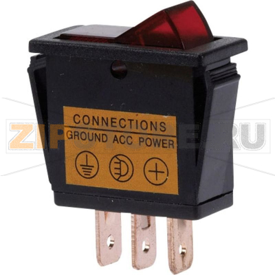 Переключатель автомобильный, красный, 1 шт HP Autozubehör 28327 