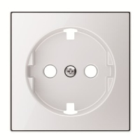 Накладка для розетки с плоской поверхностью, стекло белое ABB 2CLA858890A2101