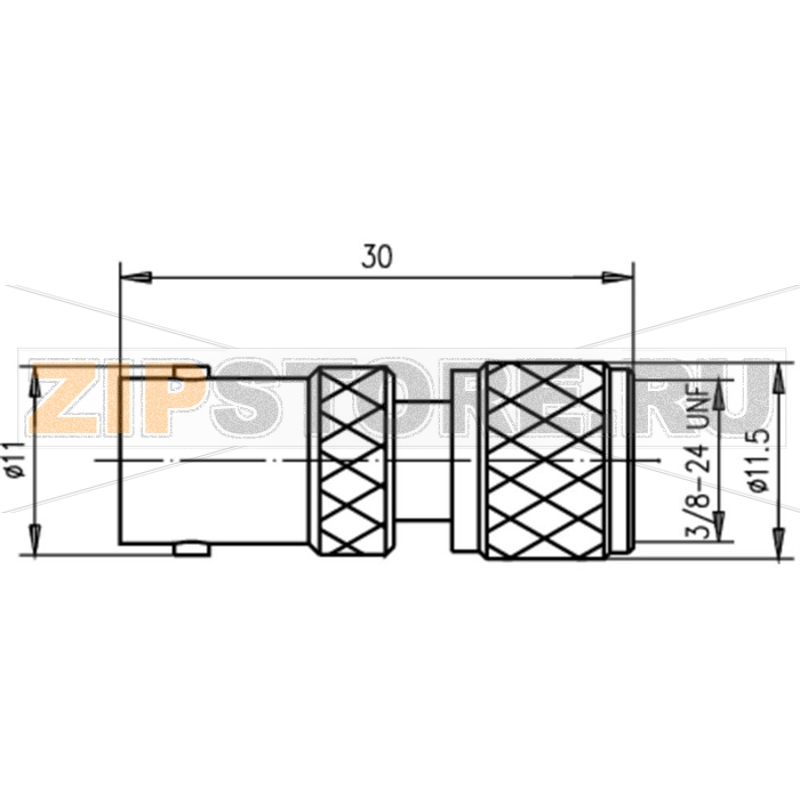 Разъем коаксиальный, гнездо BNC, штекер UHF, мини, 1 шт Telegärtner J01008F0072 