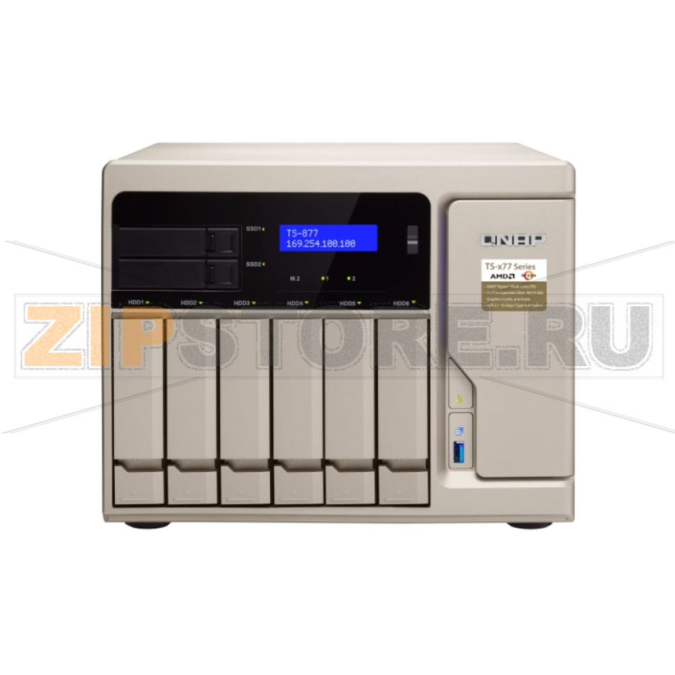 Накопитель сетевой QNAP TS-877 