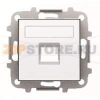 Накладка для одного суппорта/разъёма, альпийский белый ABB 2CLA851810A1101