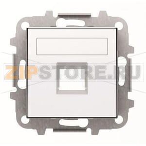 Накладка для одного суппорта/разъёма, альпийский белый ABB 2CLA851810A1101 