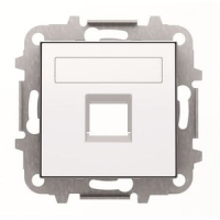 Накладка для одного суппорта/разъёма, альпийский белый ABB 2CLA851810A1101