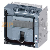 draw-out switch disconnector with handle with guide frame and PSS frame 1600; 4AUX Icu=55kA @ 415V, 4-pole, right SD100; In=1250A without overload protection w/o short-circuit protection rear bus connector offset Siemens 3VA2712-5.A57-....