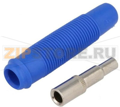 Гнездо 4 мм, 16 А, 60 В/DC, синее Hirschmann KUN 30 BL 