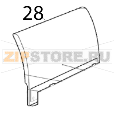 Sportello d&#039;ispezione Scotsman AF 206 Sportello d'ispezione Scotsman AF 206Запчасть на деталировке под номером: 28