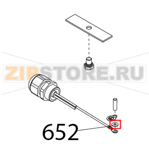 Rondella dentel. DIN6798-A D 4E Sirman Palladio 350 Rondella dentel. DIN6798-A D 4E Sirman Palladio 350Запчасть на деталировке под номером: 652