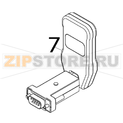 Bluetooth-модуль внешний TSC TTP-243 Pro Модуль Bluetooth внешний для RS-интерфейса для принтера TSC TTP-243 ProЗапчасть на деталировке под номером: 7