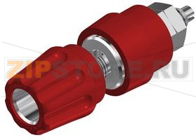 Клемма 4 мм, красная Hirschmann PKNI 10 B RED 