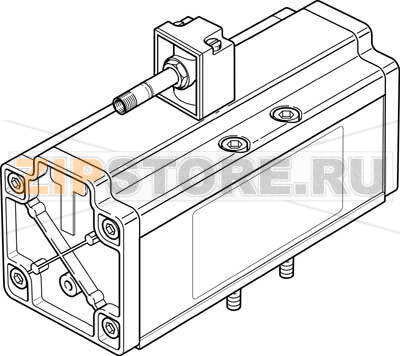 Распределитель с электроуправлением Festo MDH-5/2-3/4-D-4-24DC 