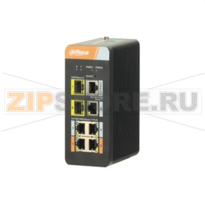 Коммутатор управляемый, промышленный, 18 портов Dahua DH-PFS4207-4GT-DP 