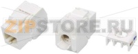 Hyperline KJ8-8P8C-C5e-180-TLS-WH Вставка Keystone Jack RJ-45(8P8C), категория 5e, тип 180 градусов, Toolless, белая