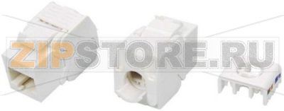Hyperline KJ8-8P8C-C5e-180-TLS-WH Вставка Keystone Jack RJ-45(8P8C), категория 5e, тип 180 градусов, Toolless, белая 