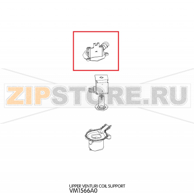 Upper venturi coil support Unox XVC 105 Upper venturi coil support Unox XVC 105Запчасть на деталировке под номером: 78Название запчасти на английском языке: Upper venturi coil support Unox XVC 105