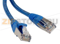 Hyperline PC-LPM-STP-RJ45-RJ45-C5e-10M-LSZH-BL Патч-корд F/UTP, экранированный, Cat.5е, LSZH, 10 м, синий