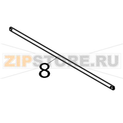Shaft for top cover open lever TSC TTP-343C Shaft for top cover open lever TSC TTP-343CЗапчасть на деталировке под номером: 8