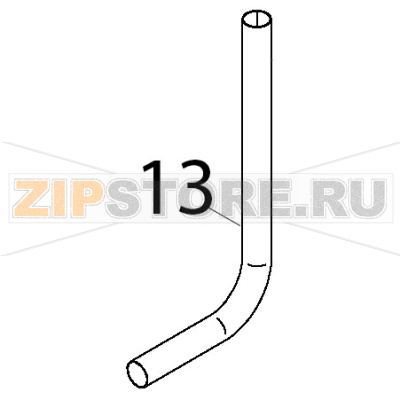 Tubo inox lavaggio centrale Teikos TS601 Tubo inox lavaggio centrale Teikos TS601Запчасть на деталировке под номером: 13