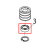 Ball bearing 6205 2RS.1-C3 Bear Varimixer AR80 VL-1S