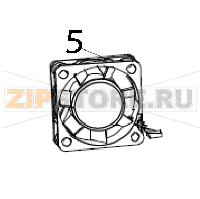 Kit printhead fan Zebra ZXP 8 Kit printhead fan Zebra ZXP 8Запчасть на деталировке под номером: 5