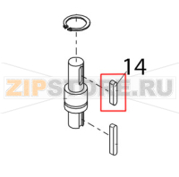 Key A5x5x25 Bear Varimixer AR80 VL-1S